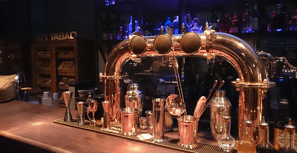 Inside the Gentlemen 1919 Secret Bar & Cigar Lounge in Paris