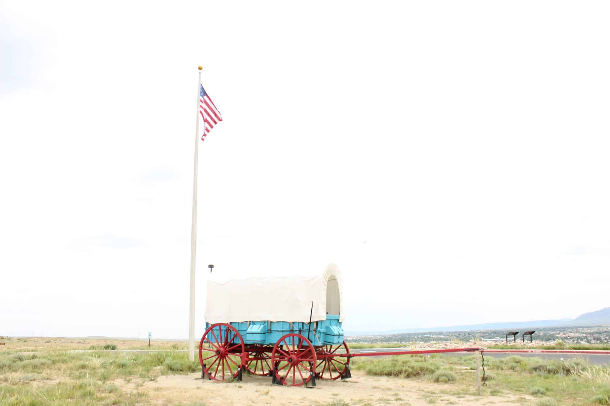 outside the National Historic Trails Interpretive Center in Casper